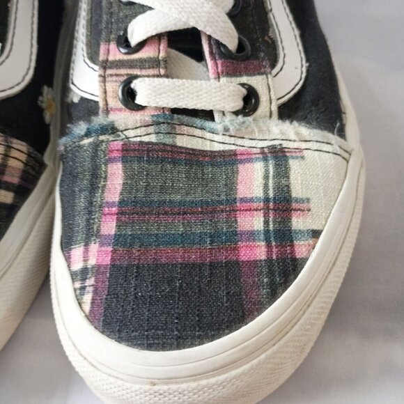 Vans Old Skool Floral Lace Patchwork Sneakers Men 5.5 Women 7 Unisex Shoes - Picture 7 of 11